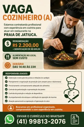 VAGA COZINHEIRA