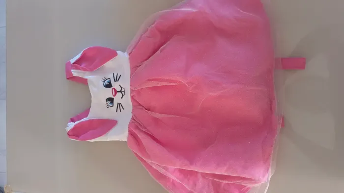 Vestido infantil coelhinha 