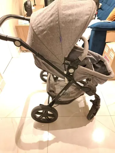 Kit Carrinho Cosco Poppy Moisés + Bebê Conforto Wizz - Travel System