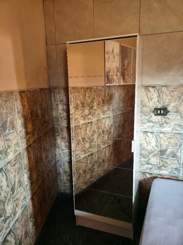 Armário Sapateira Alto com Espelho 1 Porta