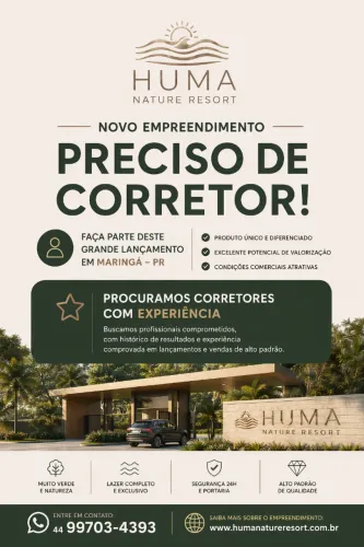 Vaga Corretor de Imóveis com Experiência - Maringá