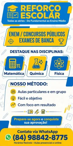Aulas particulares/Reforço Escolar