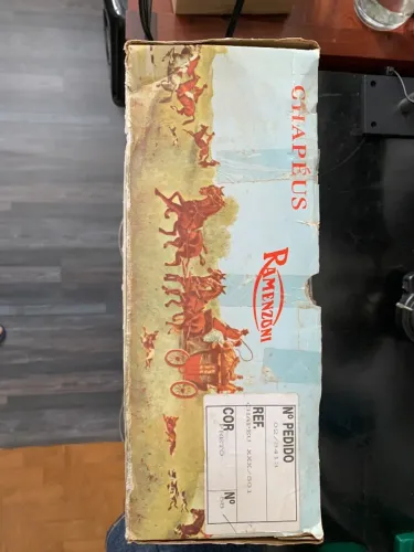 Chapéu Ramenzoni 501 Tam 58 de colecionador. Sem uso. 100% Pelo de lebre. Década de 80
