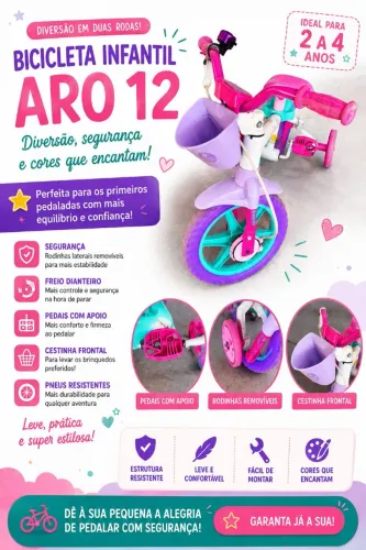 Bicicleta Infantil Caloi Aro 12 - Excelente Estado | Tenho 2 Unidades