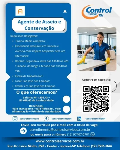 Agente de Asseio e Conservação