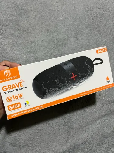Caixa De Som Bluetooth Hmaston Grave Am10 16w