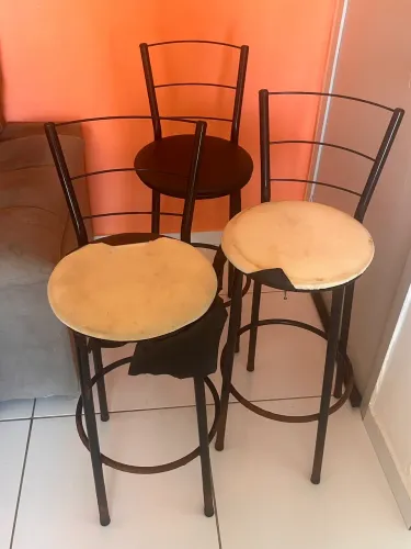 Vendo kit de cadeiras para bancada