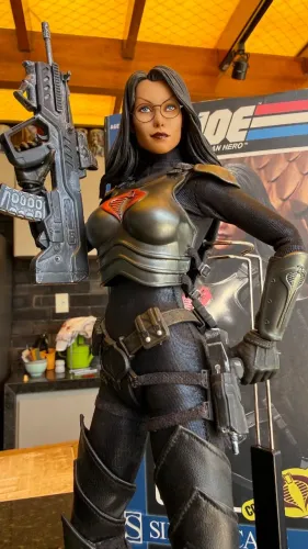 Baronesa GiJoe Sideshow Action Figure Rara Hot Toys 1/6