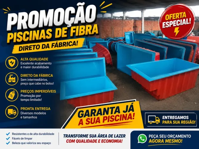 Piscina de fibra de vidro 