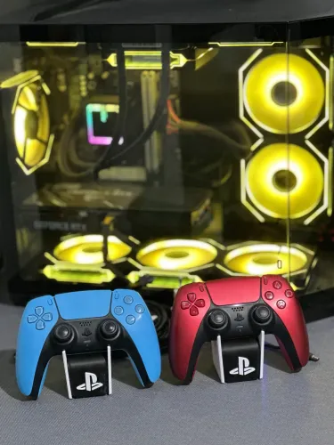 Controle PS5 Vermelho e Azul