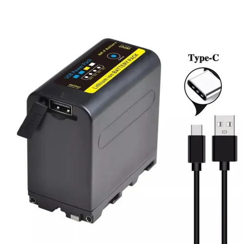 Batmax F970-C Bateria 9600 MAH Digital Powerbank Monitor Transmissor Iluminador Sony Z1 Z7