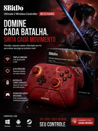 Controle 8bitdo Ultimate 2C Wuchang