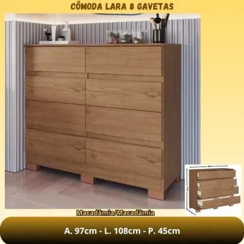 Cômoda LARA 8gv