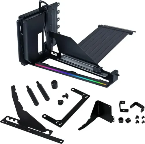 Suporte Lian Li V4 Preto Pci-E 5.0 placa de video Vertical 16x Argb Riser 200mm