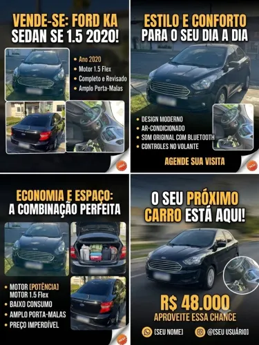 Ford KA 1.5 Sedan SE 12V Flex 4P Mec. 2020