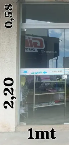 Oportunidade porta em blindex para loja ou residência 