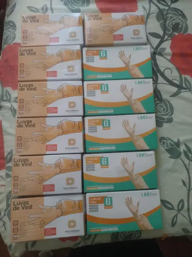 Luva de Vinil Procedimento