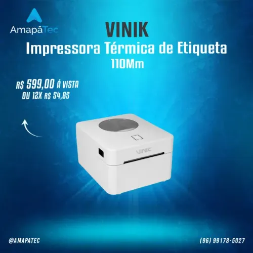 Impressora Térmica De Etiquetas Vinik