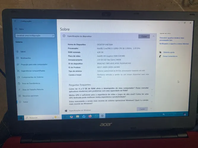 Notebook aceito troca em iPhone 8 Plus e xr 