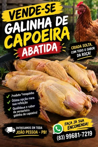 Galinha de capoeira abatida