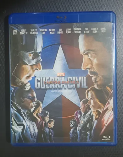 Bluray Guerra Civil original Marvel Robert Downey Jr.