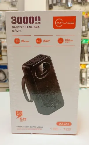Power Bank 30000mAh Carregador Portátil Turbo 22.5W - Novo - Ditudo Tech e Variedades