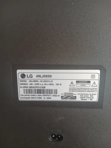 Tv LG 50 polegadas com defeito