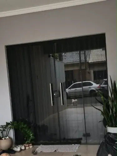 Porta vidro temperado 4 folhas
