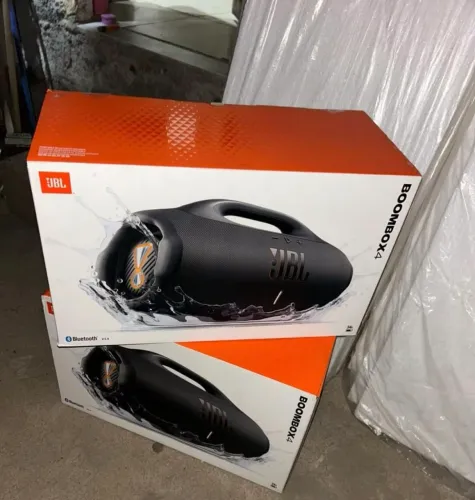 Caixa De Som Jbl Boombox 4 Potente E Portátil 210w Rms Preto