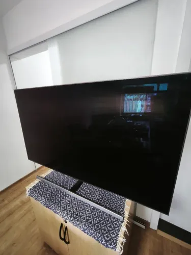 Smart TV Samsung QLED 55" QN55Q80R ( Tela Quebrada / Retirada de Peças)+ Base Original