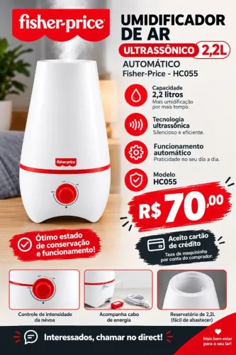 UMIDIFICADOR DE AR FISHER PRICE