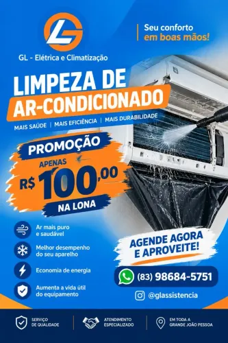 Limpeza/higienização de ar condicionado