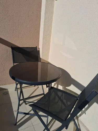 Mesa com 2 cadeiras - Dobrável (SUPER NOVA)