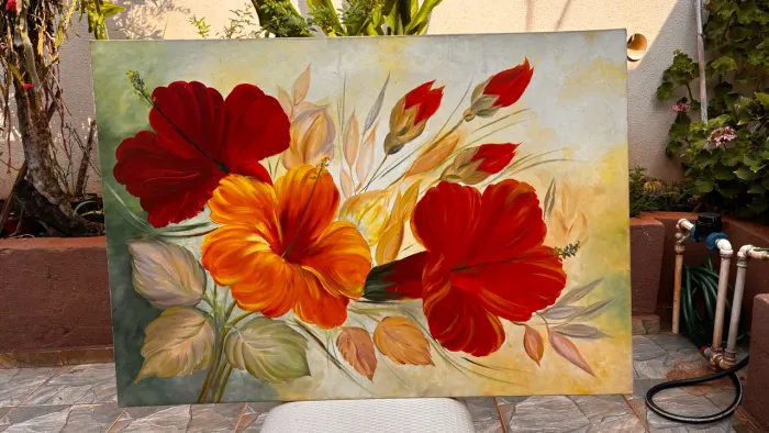 Quadro 100x70 pintado a mão