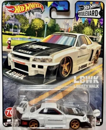 HOT WHEELS NISSAN SKYLINE R34 LBWK - SERIE BOULEVARD