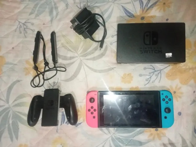 Nintendo switch V2 desbloqueado + sd 128gb