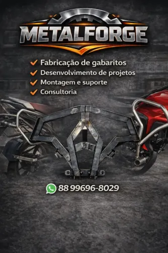 Gabaritos para produção de acessórios para motos