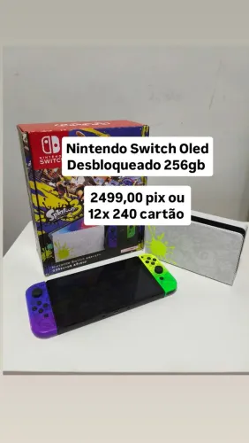Nintendo SwitchOled edição especial Splatoon