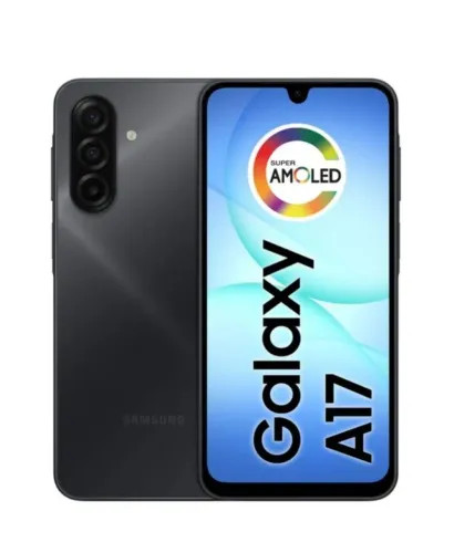 smartphone Samsung Galaxy A17 256gb 8 gb Ram Preto Teka Super Amoled 6.7" NFC Câmera 50mp