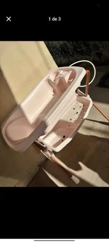 Banheira Galzerano Rosa com suporte