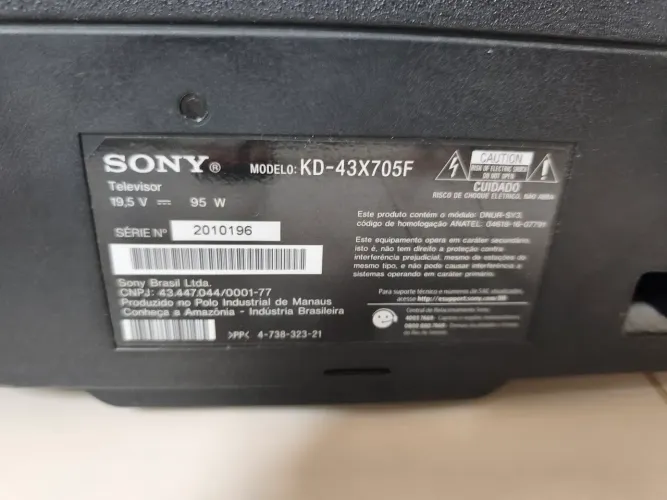 Vendo TV Sony 43" com defeito no Led .