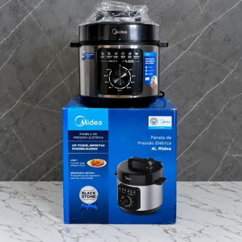 Panela De Pressão Elétrica 4 Litros Inox Midea