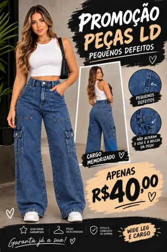 Calça ld do tamanho 34 ao 46