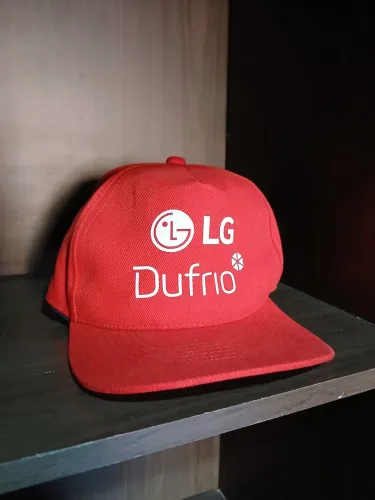 Boné Vermelho LG Dufrio Aba Curva
