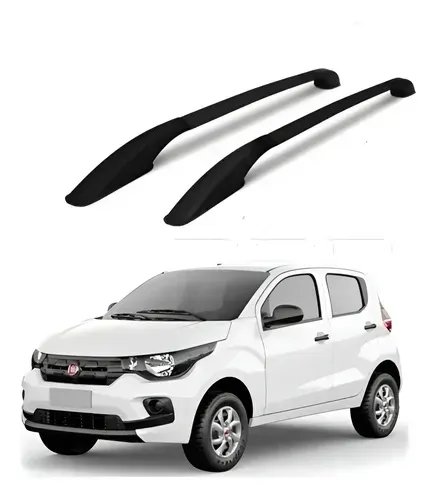 Longarina Rack De Teto Fiat Mobi Preta Todos Anos