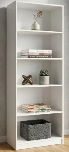 Estante de livros multiuso com 5 nichos