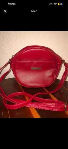 bolsa vermelha alça ótima
