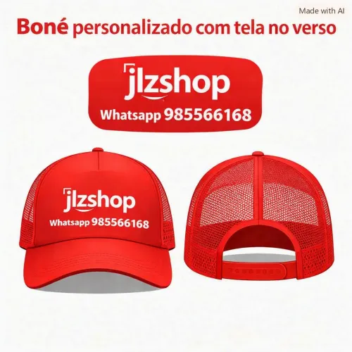 Boné personalizado mod.c/tela pedido mínimo 6 unid .