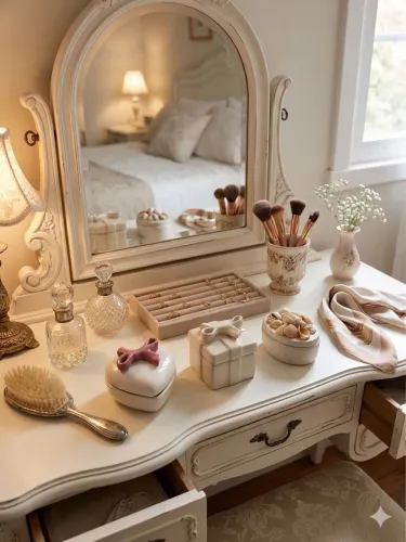 Conjunto porta joias em cerâmica esmaltada e 1 gesso com conchas