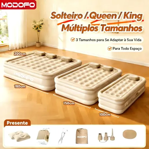 Colchão Inflável Automático solteiro/Queen/King Colchão Casal inflável Com Bomba.